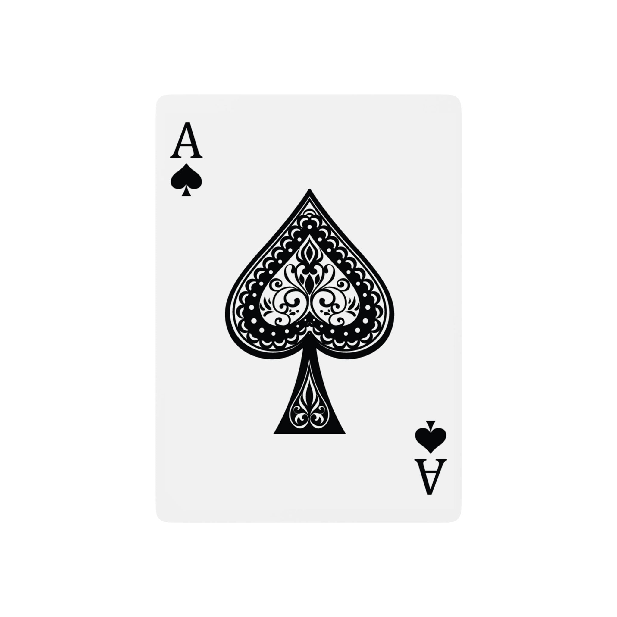 Poker Playing Cards — Classic Spade Deck with Sneaker Logo