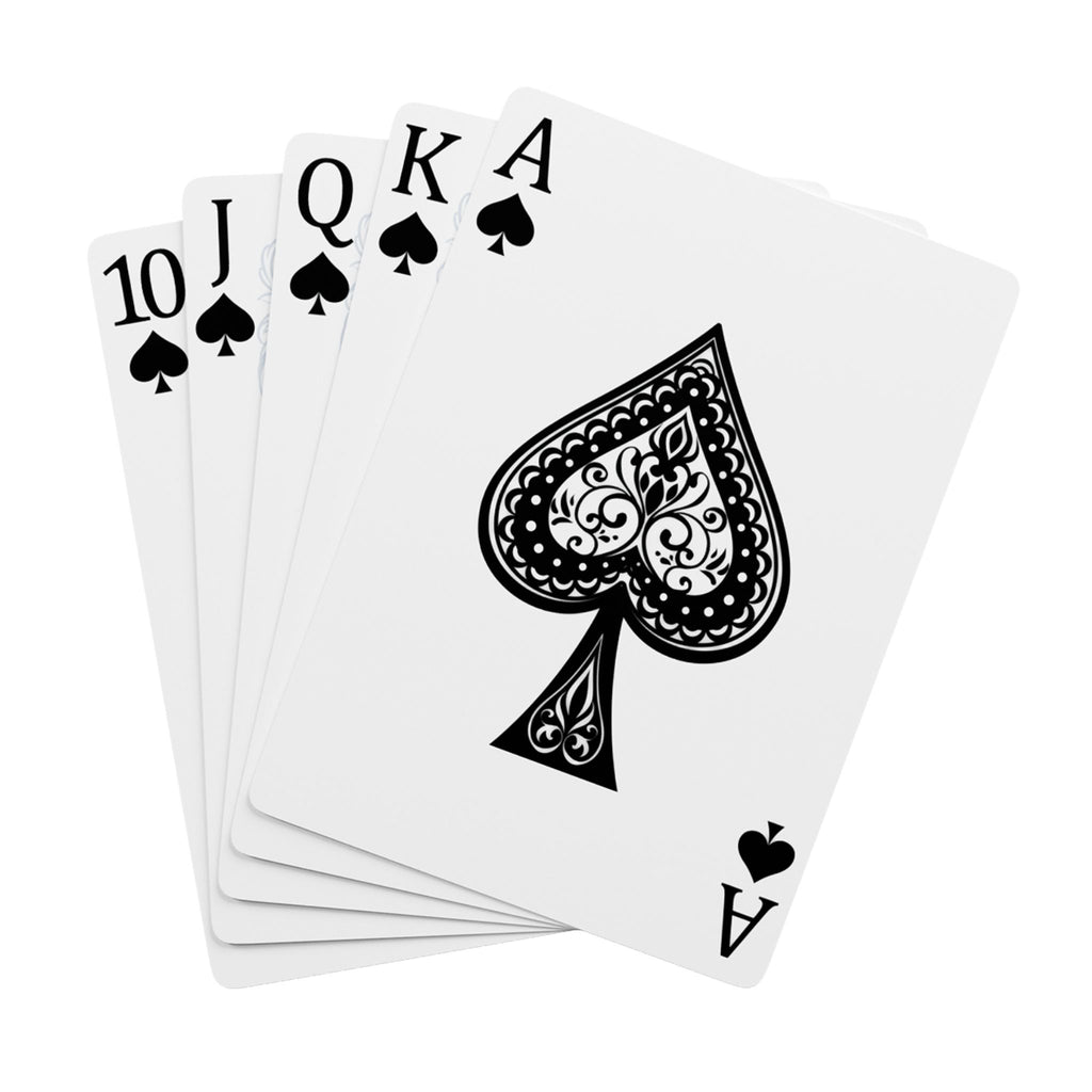 Poker Playing Cards — Classic Spade Deck with Sneaker Logo